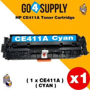 Compatible Cyan HP 411 CE411A 411A Toner Cartridge Used for HP Laserjet Enterprise 300 color M351/ MFP M375nw; 400 color M451nw/M451dn/M451dw/ MFP M475dn/M475dw Printer