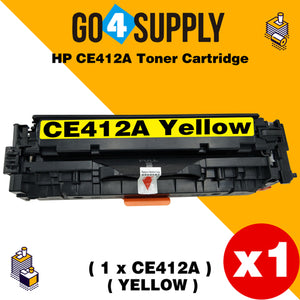 Compatible Yellow HP 412 CE412A 412A Toner Cartridge Used for HP Laserjet Enterprise 300 color M351/ MFP M375nw; 400 color M451nw/M451dn/M451dw/ MFP M475dn/M475dw Printer