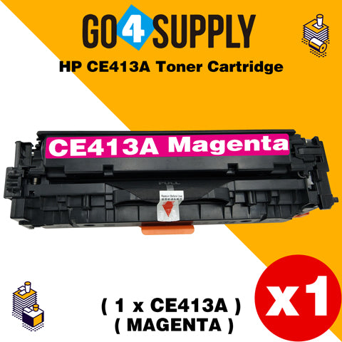 Compatible Magenta HP 413 CE413A 413A Toner Cartridge Used for HP Laserjet Enterprise 300 color M351/ MFP M375nw; 400 color M451nw/M451dn/M451dw/ MFP M475dn/M475dw Printer