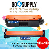 Compatible HP Combo Set CF217A 17A Toner Unit with CF219A 19A Drum Unit Replacement for Pro M102w/102a; Pro MFP M130a/130nw/130fn/130fw