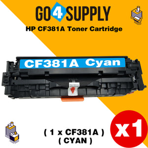 Compatible Cyan HP 381 CF381A 381A Toner Cartridge Used for HP Color laserJet Pro M476dn MFP/M476dw MFP/M476dnw MFP Printer