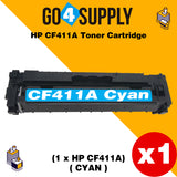 Compatible Cyan HP 411A CF411A Toner Cartridge Used for Color LaserJet Pro M452dw/452dn/452nw, Color LaserJet Pro MFPM477fnw/M477fdn/M477fdw, Color LaserJet Pro MFP M377dw Printers