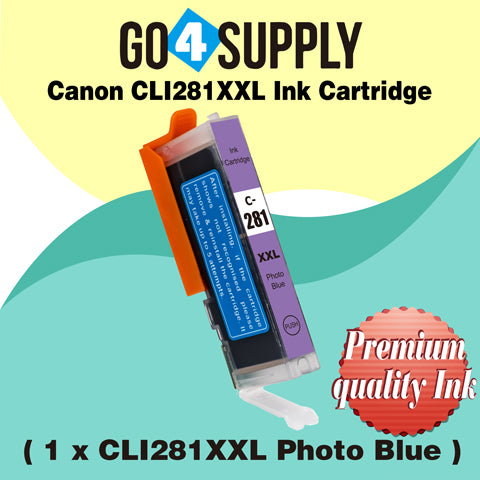 Compatible Included Photo Blue Set Canon PGI280 PGI280XXL PGI-280XXL CLI281 CLI281XXL CLI-281XXL Ink Cartridge PGI280XL PGI-280XL CLI281XL CLI-281XL Used for PIXMA TS8120/TS8220/TS8320/TS9120 Printers