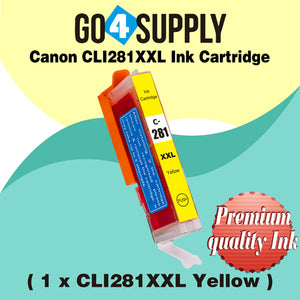 Compatible Yellow Canon CLI281 CLI281XXL CLI-281XXL Ink Cartridge CLI281XL CLI-281XL Used for PIXMA TS702/TR7520/TR8520/TR8620/TS6120/TS6220/TS6320/TS8120/TS8220/TS8320/TS9120/TS9520/TS9521C Printers
