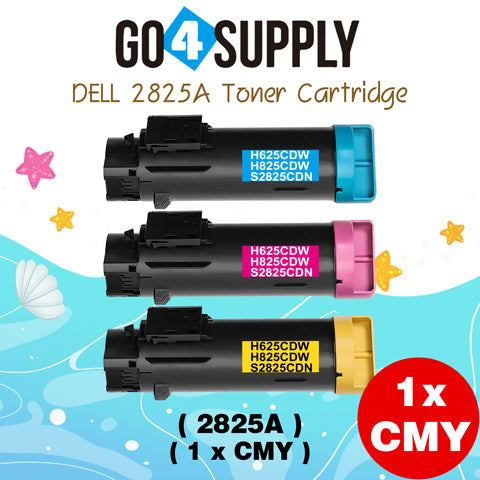 Compatible (2,500 Yield) Dell 2825 593-BBOY 5PG7P Magenta Toner Cartridge Replacement for H625cdw H825cdw S2825cdn H625 Printer
