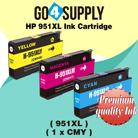 Compatible 3-Color Combo HP 950xl 951xl Ink Cartridge Used for HP Officejet Pro 251dw/276dw/8100/8600/8610/8620/8630/8640/8650/8660/8615/8616/8625 Printer