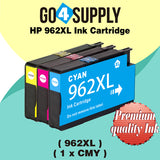 Compatible Combo Set HP 962XL (BCMY) Ink Cartridge Used for OfficeJet Pro 9010/9012/9013/9014/9015/9016/9018/9019/9020/9022/9023/9025/9026/9027/9028/9029