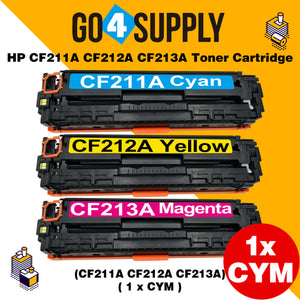 Compatible 3-Color Combo HP CF210A Toner Cartridge Used for HP LaserJet Pro 200 color M251n/ 251nw/ 251MFP/ M276n/nw Printer
