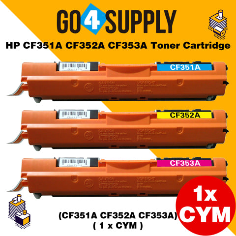Compatible Color Set HP CF351A CF352A CF353A Toner Cartridge Used for HP Laserjet Pro M176/m176fn/M177/177FW Printer