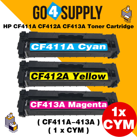 Compatible 3-Color Combo HP 410A CF410A CF411A CF412A CF413A Toner Cartridge Used for Color LaserJet Pro M452dw/452dn/452nw, Color LaserJet Pro MFPM477fnw/M477fdn/M477fdw, Color LaserJet Pro MFP M377dw Printers