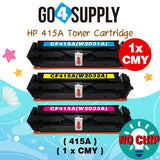 Compatible HP Set Combo W2030A W2031A W2032A W2033A CF415A (BCMY, NO CHIP) Toner Cartridge Used for Color LaserJet Pro M454dn/M454dw; MFP M479dw/M479fdn/M479fdw/M454nw; Enterprise M455dn/MFP M480f; Color LaserJet Managed E45028