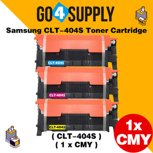 Compatible 3-Color Combo Samsang 404 CLT404S CLT-404S Toner Cartridge Used for Samsung SL-C430W/C430/C432W; SL-C432/C433W/C433; SL-480FW/C480/C480FN; SL-C480FW/C480W/482; SL-C482FW/C482W; SL-483/C483W/C483FW