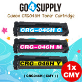 Compatible (High-Yield) CANON CRG046H (BCMY) Set Toner Cartridge CRG-046H Used for Color imageCLASS LBP654Cdw/MF735Cdw/MF731Cdw/MF733Cdw, Color i-SENSYS LBP654Cx/653Cdw/MF732Cdw/734Cdw/735Cx; Satera MF731Cdw/LBP654C/LBP652C/LBP651C/MF735Cdw/MF733Cdw