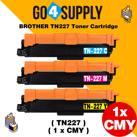 Compatible 3-Color Combo Brother 227 TN227 TN-227 Toner Unit Used for Brother HL-L3210CW/L3230CDW/L3710CDW/L3270CDW/L3290CDW; DCP-L3510CDW/L3550CDW/L3551CDW; MFC-L3710CW/3730CDW/L3750CDW/L3770CDW/L3745CDW Printer