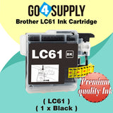 Compatible Black Brother 61xl LC61 LC61XL Ink Cartridge Used for DCP-145C/163C/165C/185C/195C/197C/365CN/375CW/385C/395CN/585CW/6690CN/6690CW; DCP-J125/J140W/J315W/J515W/J715W Printer