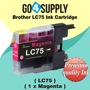 Compatible Magenta Brother 75xl LC75 LC75XL Ink Cartridge Used for MFC-J432W/J430W/J6910DW/J6710DW/J5910DW/J6510DW/J435W/J835DW/J280W/J425W; DCP-J525N/J540N/J740N/J925N/J525W/J725DW/J925DW/J940N-B/J940N-W Printer