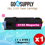 Compatible Dell 2155 Yellow Toner Cartridge Replacement for 2150cn 2150cdn 2155cn 2155cdn Printer