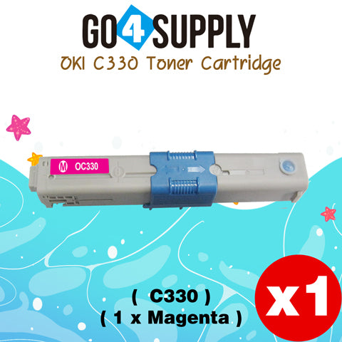 Compatible Oki Type C17 Yellow C330 Toner Cartridge to use for C330DN C530DN MC361 MC362W MC561 MC562W MFP MC352DN Printers