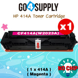 Compatible HP Magenta W2023A CF414A (NO CHIP) Toner Cartridge Used for Color LaserJet Pro M454dn/M454dw; MFP M479dw/M479fdn/M479fdw/M454nw; Enterprise M455dn/ MFP M480f/ MFP M480f; Color LaserJet Managed E45028