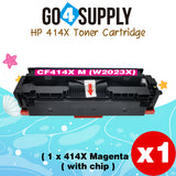 Compatible HP Magenta W2023X CF414X (WITH CHIP) Toner Cartridge Used for Color LaserJet Pro M454dn/M454dw; MFP M479dw/M479fdn/M479fdw/M454nw; Enterprise M455dn/ MFP M480f/ MFP M480f; Color LaserJet Managed E45028