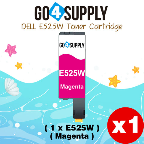 Compatible Dell 593-BBJU Cyan E525W E525 525w to use with E525w Wireless Color Printers