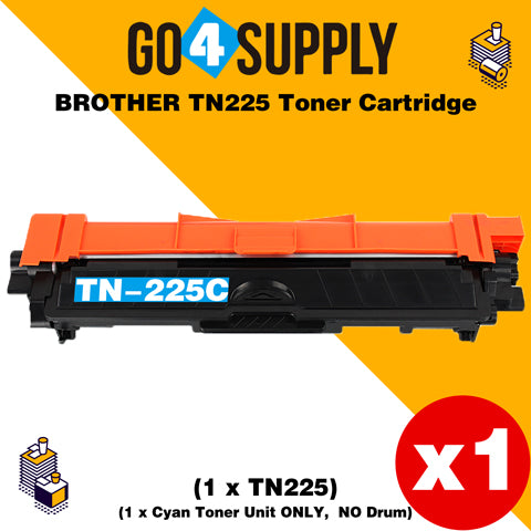 Compatible Cyan Brother TN225 TN-225 Toner Unit Used for Brother HL-3140CW/ HL-3142CW/ HL-3150CDW/ HL-3152CDW/ HL-3170CDW/ HL-3172CDW/ MFC-9130CW/ MFC-9140CDN/ MFC-9330CDW/ MFC-9340CDW; DCP-9020CDW Printer