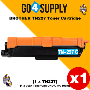 Compatible (Toner Only) Cyan Brother 227 TN227 TN-227 Toner Unit Used for Brother HL-L3210CW/L3230CDW/L3710CDW/L3270CDW/L3290CDW; DCP-L3510CDW/L3550CDW/L3551CDW; MFC-L3710CW/3730CDW/L3750CDW/L3770CDW/L3745CDW Printer