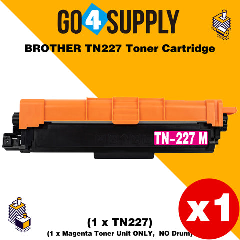 Compatible (Toner Only) Magenta Brother 227 TN227 TN-227 Toner Unit Used for Brother HL-L3210CW/L3230CDW/L3710CDW/L3270CDW/L3290CDW; DCP-L3510CDW/L3550CDW/L3551CDW; MFC-L3710CW/3730CDW/L3750CDW/L3770CDW/L3745CDW Printer