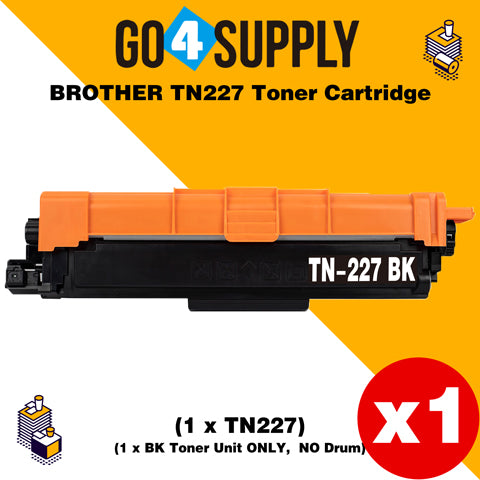 Compatible (Toner Only) Black Brother 227 TN227 TN-227 Toner Unit Used for Brother HL-L3210CW/L3230CDW/L3710CDW/L3270CDW/L3290CDW; DCP-L3510CDW/L3550CDW/L3551CDW; MFC-L3710CW/3730CDW/L3750CDW/L3770CDW/L3745CDW Printer