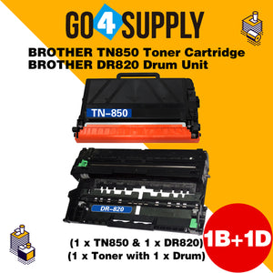 Compatible Kits Combo Brother TN850 TN-850 Toner Unit with DR820 DR-820 Drum Unit Used for MFC-L5700DW/L5800DW/L5850DW/L5900DW/L6700DW/L6750DW/L6800DW/L6900DW Printer