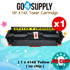 Compatible HP Yellow W2022X CF414X (NO CHIP) Toner Cartridge Used for Color LaserJet Pro M454dn/M454dw; MFP M479dw/M479fdn/M479fdw/M454nw; Enterprise M455dn/ MFP M480f/ MFP M480f; Color LaserJet Managed E45028