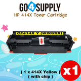 Compatible HP Yellow W2022X CF414X (WITH CHIP) Toner Cartridge Used for Color LaserJet Pro M454dn/M454dw; MFP M479dw/M479fdn/M479fdw/M454nw; Enterprise M455dn/ MFP M480f/ MFP M480f; Color LaserJet Managed E45028