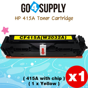 Compatible HP Yellow W2032A CF415A (WITH CHIP) Toner Cartridge Used for Color LaserJet Pro M454dn/M454dw; MFP M479dw/M479fdn/M479fdw/M454nw; Enterprise M455dn/MFP M480f; Color LaserJet Managed E45028