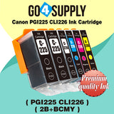 Compatible NO Included Grey Combo Canon 225/226 PGI225xl CLI226xl PGI-225xl CLI-226xl Ink Cartridge Used for Canon PIXMA MG5720/MG5721 Black Silver/MG5722 White Silver/MG6820/MG6821 Black Silver/MG6822/MG7720; PIXMA TS5020/6020/8020/9020 Printers