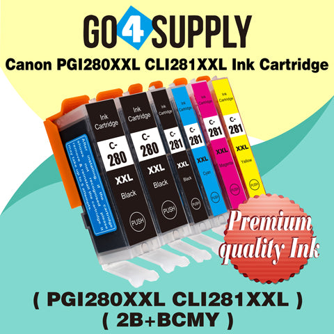 Compatible NO Photo Blue Set Canon PGI280 PGI280XXL PGI-280XXL CLI281 CLI281XXL CLI-281XXL Ink Cartridge PGI280XL PGI-280XL CLI281XL CLI-281XL Used for PIXMA TS702/TR7520/TR8520/TR8620/TS6120/TS6220/TS6320/TS8120/TS8220/TS8320/TS9120/TS9520/TS9521C
