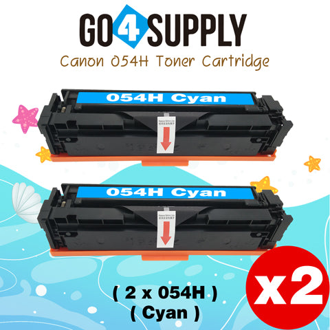 Compatible CANON Cyan CRG054H Toner Cartridge CRG-054H Used for i-SENSYS LBP621Cw/LBP623Cw/MF641Cw/MF643Cdw/MF645Cx; Color imageCLASS MF642Cdw/MF641Cw/MF644Cdw/LBP622Cdw
