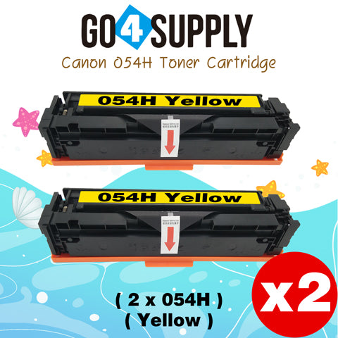 Compatible CANON Yellow CRG054H Toner Cartridge CRG-054H Used for i-SENSYS LBP621Cw/LBP623Cw/MF641Cw/MF643Cdw/MF645Cx; Color imageCLASS MF642Cdw/MF641Cw/MF644Cdw/LBP622Cdw