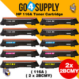 Compatible Set Combo HP 116A W2060A W2061A W2062A W2063A Toner Cartridge Used for HP Color Laser MFP 179fnw/ 178nw; Color Laser 150a/ 150w/ 150nw Printer
