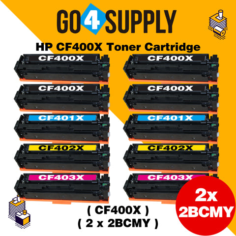 Compatible Set Combo HP 201X CF400X CF401X CF402X CF403X Toner Cartridge Used for HP Color LaserJet Pro M252dn/252n; Color LaserJet Pro MFP M277dw/277n; Color LaserJet Pro MFP M274n Printers