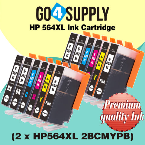 Compatible Set Combo HP 564xl Ink Cartridge Used for Photosmart D5445/D5460/D5463/D5468/C5324/C5370/C5373/C5380/C5383/C5388/C5390/C5393/C6340/C6350/C6380/C6375/7520/D7560/B8550/C6324/D5400/D7560/B110c Printer