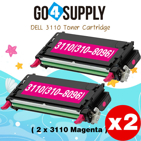Compatible Magenta Dell 3110 Toner Cartridge Replacement for 310-8096 Used for Dell 3110cn, 3115cn, 3110, 3115 Print
