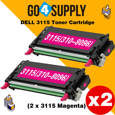 Compatible Magenta Dell 3115 Toner Cartridge Replacement for 310-8096 Used for Dell 3110cn, 3115cn, 3110, 3115 Print