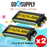 Compatible Yellow Dell 3115 Toner Cartridge Replacement for 310-8094 Used for Dell 3110cn, 3115cn, 3110, 3115 Printers