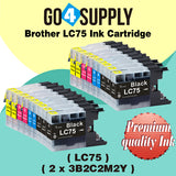 Compatible Set Combo Brother 75xl LC75 LC75XL Ink Cartridge Used for MFC-J432W/J430W/J6910DW/J6710DW/J5910DW/J6510DW/J435W/J835DW/J280W/J425W; DCP-J525N/J540N/J740N/J925N/J525W/J725DW/J925DW/J940N-B/J940N-W Printer