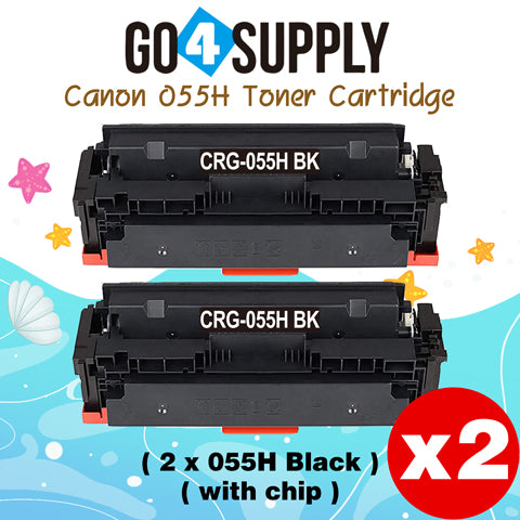 Compatible CANON (High-Yield Page) Black CRG055H (WITH CHIP) CRG-055H Toner Cartridge Used for Canon i-SENSYS MF741Cdw; i-SENSYS MF745Cdw;  i-SENSYS MG743Cx