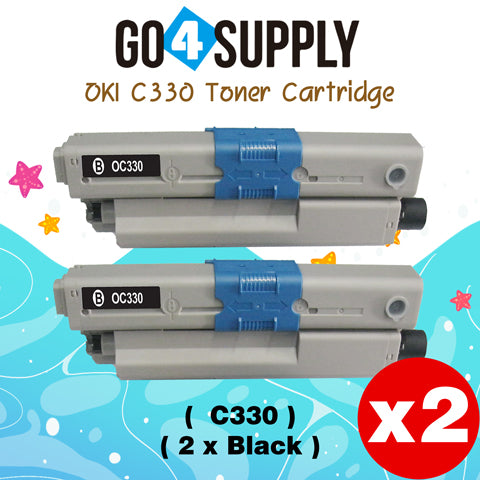 Compatible Oki Type C17 C330 Toner Cartridge to use for C330DN C530DN MC361 MC362W MC561 MC562W MFP MC352DN Printers (Black)