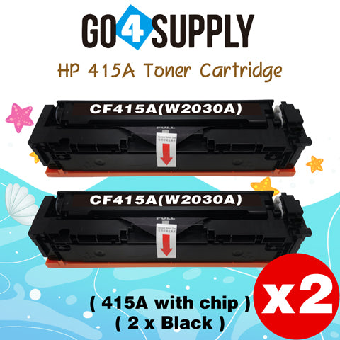 Compatible HP Black W2030A CF415A (WITH CHIP) Toner Cartridge Used for Color LaserJet Pro M454dn/M454dw; MFP M479dw/M479fdn/M479fdw/M454nw; Enterprise M455dn/MFP M480f; Color LaserJet Managed E45028