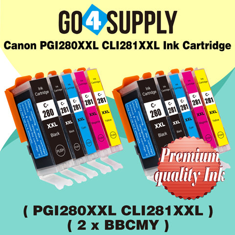 Compatible NO Photo Blue Set Canon PGI280 PGI280XXL PGI-280XXL CLI281 CLI281XXL CLI-281XXL Ink Cartridge PGI280XL PGI-280XL CLI281XL CLI-281XL Used for PIXMA TS702/TR7520/TR8520/TR8620/TS6120/TS6220/TS6320/TS8120/TS8220/TS8320/TS9120/TS9520/TS9521C