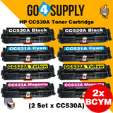 Compatible Set Combo HP CC530A CC531A CC532A CC533A Toner Cartridge Used for HP Color laserJet CP2020/ 2024/ 2025/ 2026/ 2027/ 2024n/ 2024dn/ 2025n/ 2025dn/ 2025x/ 2026n/ 2026dn/ 2027n/ 2027dn; CM2320 MFP Series Printer