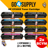Compatible Set Combo HP 500x CF500x CF501x CF502x CF503x 202x Toner Cartridge Used for HP Color LaserJet Pro M254/M254dw/254nw; MFP M281cdw/281fdn/281fdw/280/280nw Printer
